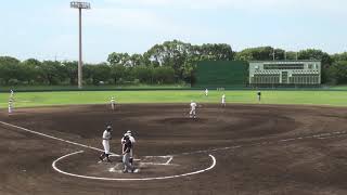 平成30年度　赤穂市中学校総合体育大会　軟式野球大会　決勝　赤穂東中対赤穂中（7月1日）　赤穂東中投手　久野陽真