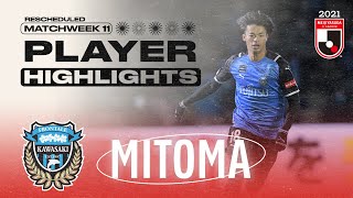 Rescheduled Match Player Highlights: Kaoru Mitoma | Kawasaki Frontale | 2021 MEIJI YASUDA J1 LEAGUE