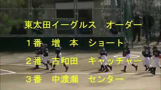 2019.3.24第４２回 体育協会会長旗 争奪少年軟式野球大会 １回戦　ダイジェスト 東太田イーグルスｖｓ水真南