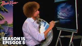 Bob Ross - Hidden Winter Moon Oval (Season 15 Episode 5)