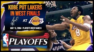 Kobe Bryant (26 pts) - 2004 Playoffs WCSF Game 6 - San Antonio Spurs at Los Angeles Lakers