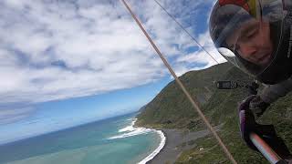 Hang gliding the Coast - Wairarapa New Zealand