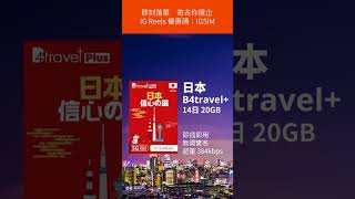 B4travel Plus 日本 14日 20GB 5G 無限上網卡