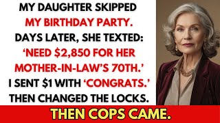 My daughter IGNORED MY BIRTHDAY PARTY, then DEMANDED $2,850 — and CALLED THE POLICE when I refused.