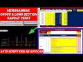 Cara cepat Menggambar Cross & Long Section Exel ke Autocad
