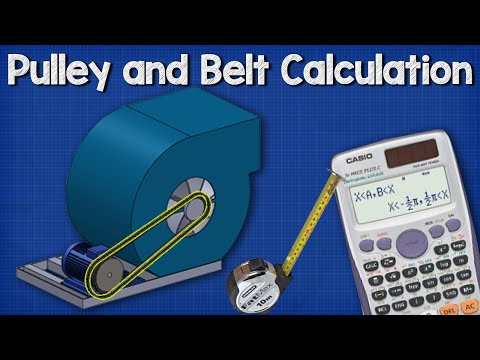 Pulley Belt CALCULATIONS - Belt length, distance between pulley wheels Pulley Belt CALCULATIONS - Belt length, distance between pulley wheels
