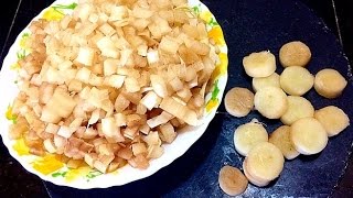 Basic Cooking - Banana Stem വാഴ പിണ്ടി Cutting and Cleaning