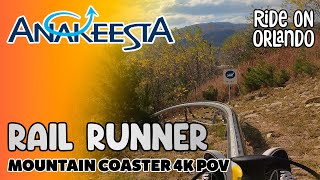 Rail Runner at Anakeesta, Gatlinburg - Single Rail Mountain Coaster 4K POV