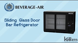 Beverage Air Sliding Glass Door Bar Refrigerator (BB48HC-1-GS-B)