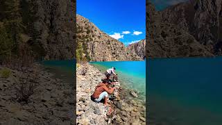 Beautiful lake phoksundo dolpa #mountains#dolpa#beautiful#nature#travel#lake#youtubeshorts#trending