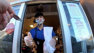 Drive-Thru Dunkin' Donuts, Tucson's Boston Cream, Jelly & Black Coffee on Campbell Ave, GFH11438