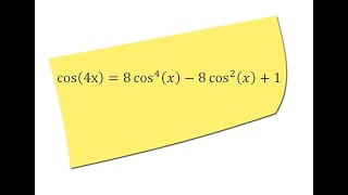 Express cos 4x in terms of cos x