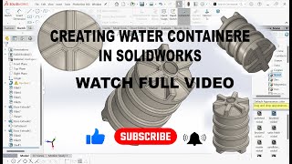 solidworks tutorial for water tank/fuel tank #solidworks #engineering #mechanicalengineering