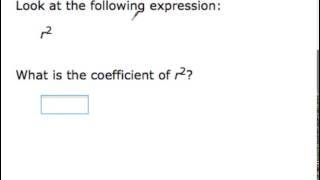 Identify terms and coefficients