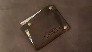 Handmade Leather cardholder (картхолдер кошелёк)