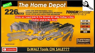 Home Depot Dewalt Tool Haul #3 Dewalt $99 Deal, New Hammer, Tough System, Mechanics Tool Set, Sander