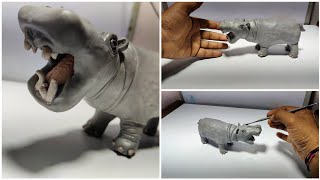 Clay Sculpting : Realistic clay animals Hippocampus | Easy Clay animals step by step,modelling Clay