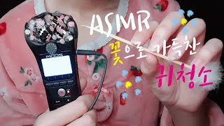 [한국어 ASMR Korean] 🌸꽃으로 가득찬 귀청소👂 (Ear Cleaning with Flowers) *자극적 주의*