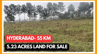 Hyderabad -55 km Sangareddy district || 5.23 Acres land sale