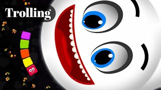 Worms zone io 2022 Best Trolling Snake | Worm zone best trolling | snake game best trolling gameplay