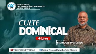 CULTE DOMINICAL  AVEC LE PASTEUR FRANÇOIS MUTOMBO VH /DIM 12JANVIER 2025