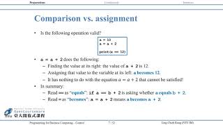 商管程式設計 03. Conditionals and Iterations