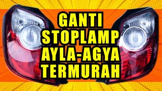 UNBOXING STOPLAMP LAMPU BELAKANG AYLA/AGYA MERK D-MAC TERMURAH #1