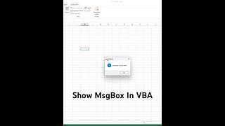 Excel VBA MsgBox Explained in 60 Seconds 🔥 | Quick VBA Tutorial #shorts