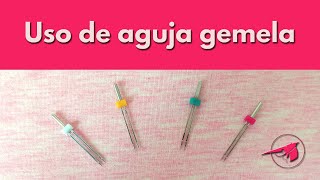 Cómo coser con la aguja doble o gemela