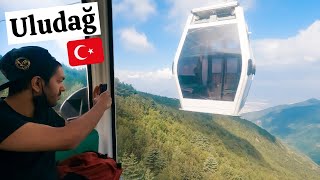 AMAZING ULUDAG TELEFERIK | We Walked Through a CLOUD in Uludağ! | Uludag Mountain Bursa Cable Car 🇹🇷