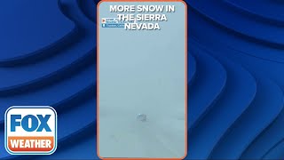 More Snow, Blizzard Conditions in Truckee, California