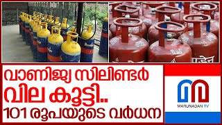 വാണിജ്യ സിലിണ്ടര്‍ വിലയില്‍ വന്‍ വര്‍ധനവ് I Lpg gas price update