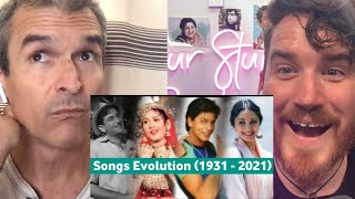 EVOLUTION OF HINDI FILM SONGS (1931 - 2021) || Most Popular Song Each Year | REACTION!!!