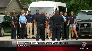 Community trust walk held in Lafayette neighborhood