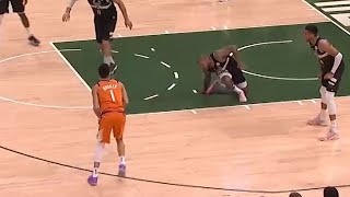 Devin Booker just broke PJ Tuckers ankles 👀 Bucks vs Suns Game 6