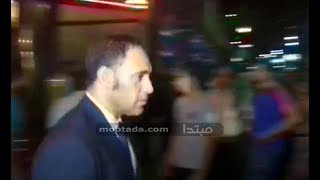 مغادرة عمرو مصطفى ومها أبو عوف عزاء والدة ليلى علوى