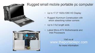 Rugged portable computer with full length slots