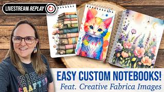 Let's Get Crafty LIVE 🔴 Custom Mini Notebook Covers | Memorial Day Crafty Stream (REPLAY)