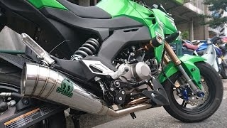 バイクブロス マフラー比較 Z125PRO SP忠男