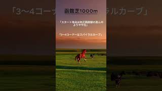 【夏競馬に使える豆知識】函館競馬場芝1000mコースの特徴を解説！ #競馬 #函館競馬場 #夏競馬