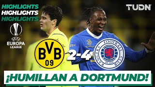 Highlights | Dortmund 2-4 Rangers | UEFA Europa League - Playoffs | TUDN