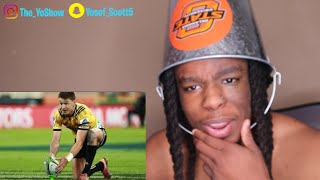 NFL Fan Reacts to Beauden Barrett Rugby Highlights for the first time!!
