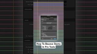 How To Quickly Bounce Stems In Pro Tools
