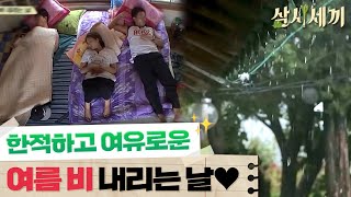 [#삼시세끼정선편] 정선의 리틀 포레스트🌿☀️ 여름 비 내리는 오후, 단잠에 빠진 삼시세끼 식구들