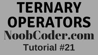 Ternary Operators (Conditional) in Javascript