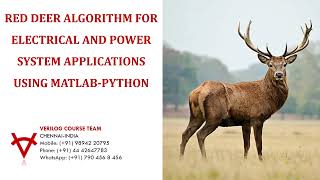 RED DEER ALGORITHM FOR ELECTRICAL AND POWER SYSTEM APPLICATIONS USING MATLAB-PYTHON