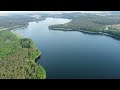 jezioro chłop. pszczew. pszczewski park krajobrazowy. dron.