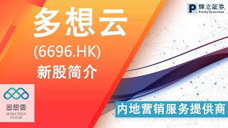 新股简介 : 多想云(6696.HK) — 内地营销服务提供商