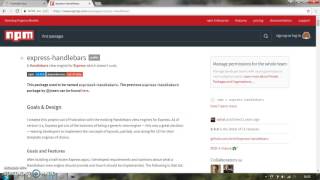 nodejs with express #6 handlebars in nodeexpress