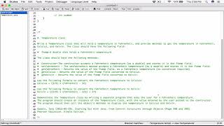6.8 (Part 2) Temperature Class - Java